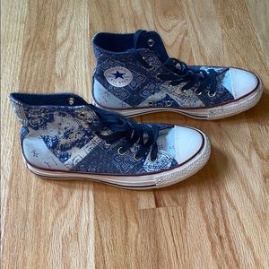 Converse High Tops Denim Patches